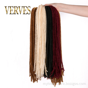10 Pcs Small Dreadlocks Hair Extension 18 inch 54 roots/piece Crochet Braids Synthetic Braiding Hair for Women Straightbraid